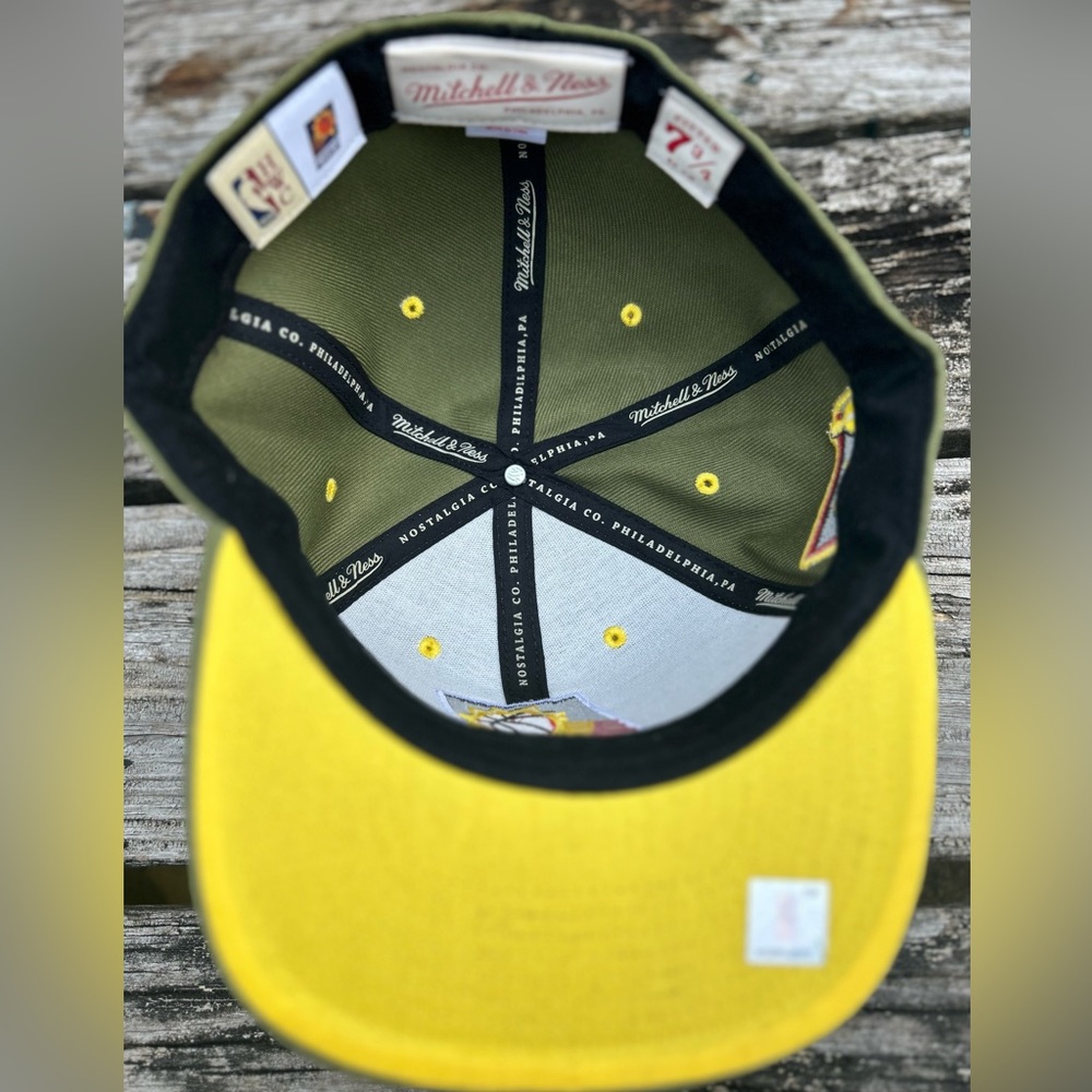 NWT Mitchell & Ness Olive Phoenix Suns Dusty NBA 50th Anniversary Season Fitted - Picture 6 of 7